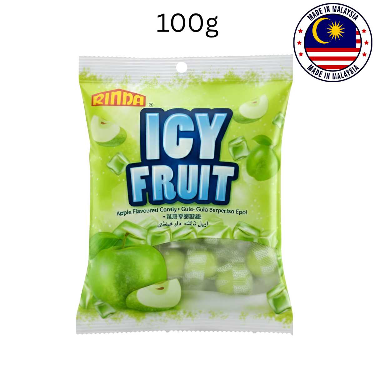 Rinda Icy Apple Flavoured Candy 100gm