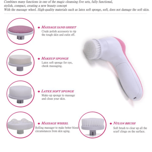 Beauty Care Massager 5 in 1 Facial Cleansing Brush - Beasymart