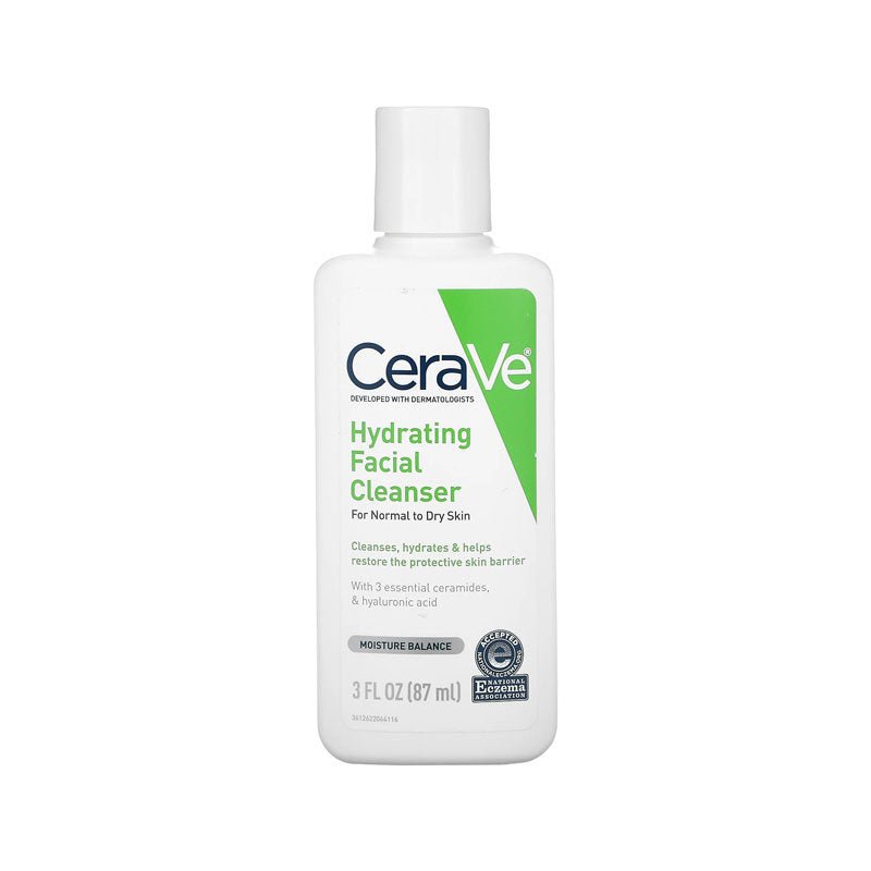 Cerave Hydrating Facial Cleanser Face Wash For Normal To Dry Skin 87ml - Beasymart