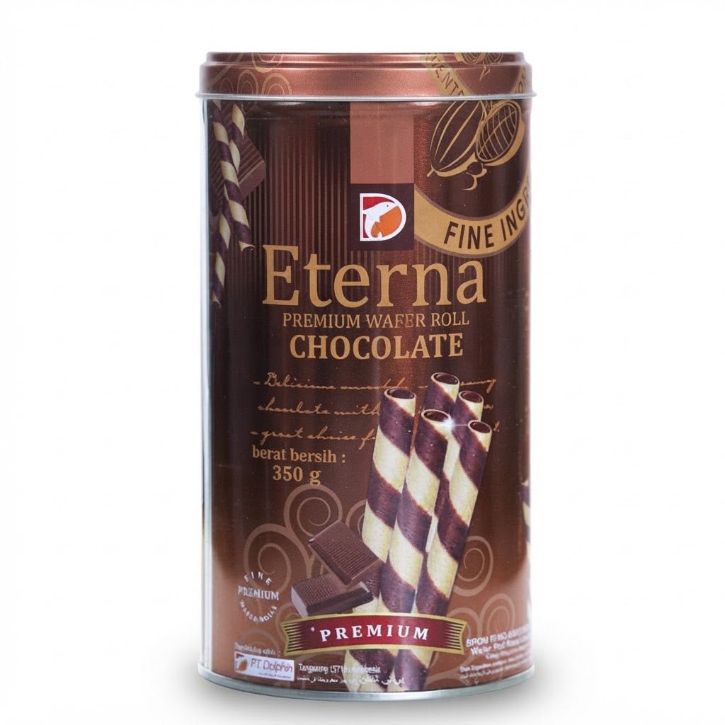 Eterna Premium Wafer Rolls Chocolate - 350g - Beasymart