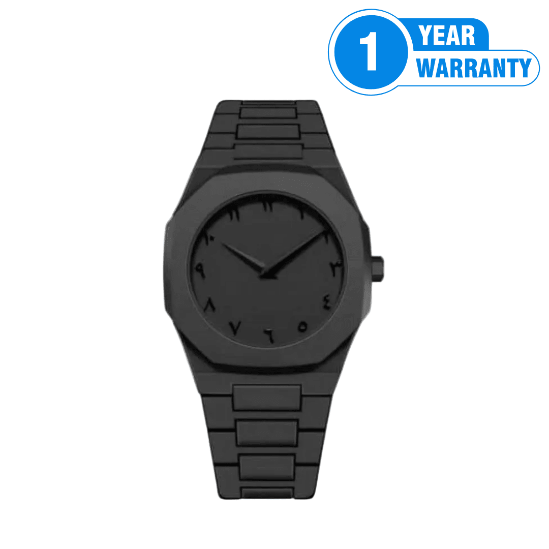Matte black Arabic Aura watch - M059 - Beasymart
