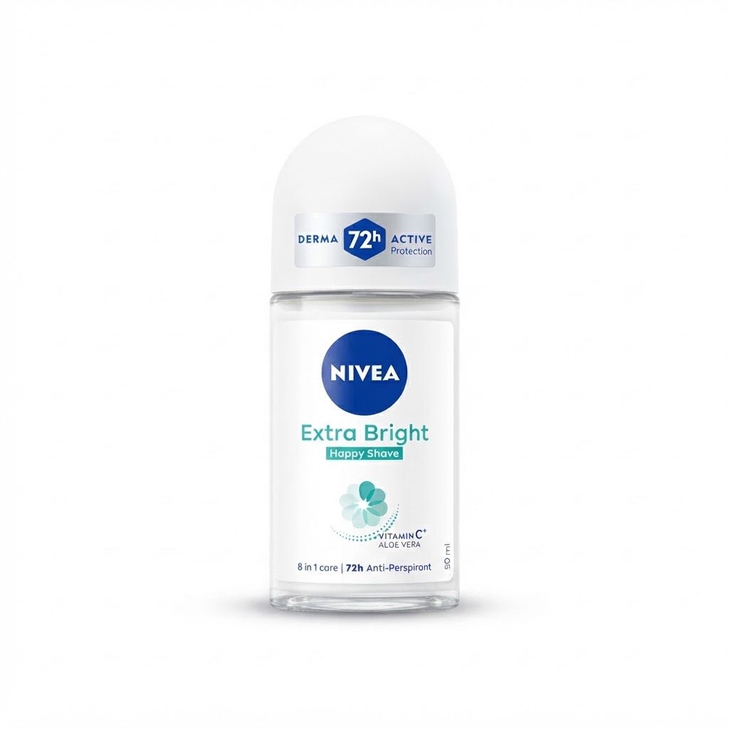 NIVEA Extra Bright Happy Shave Roll On 50ml - Beasymart