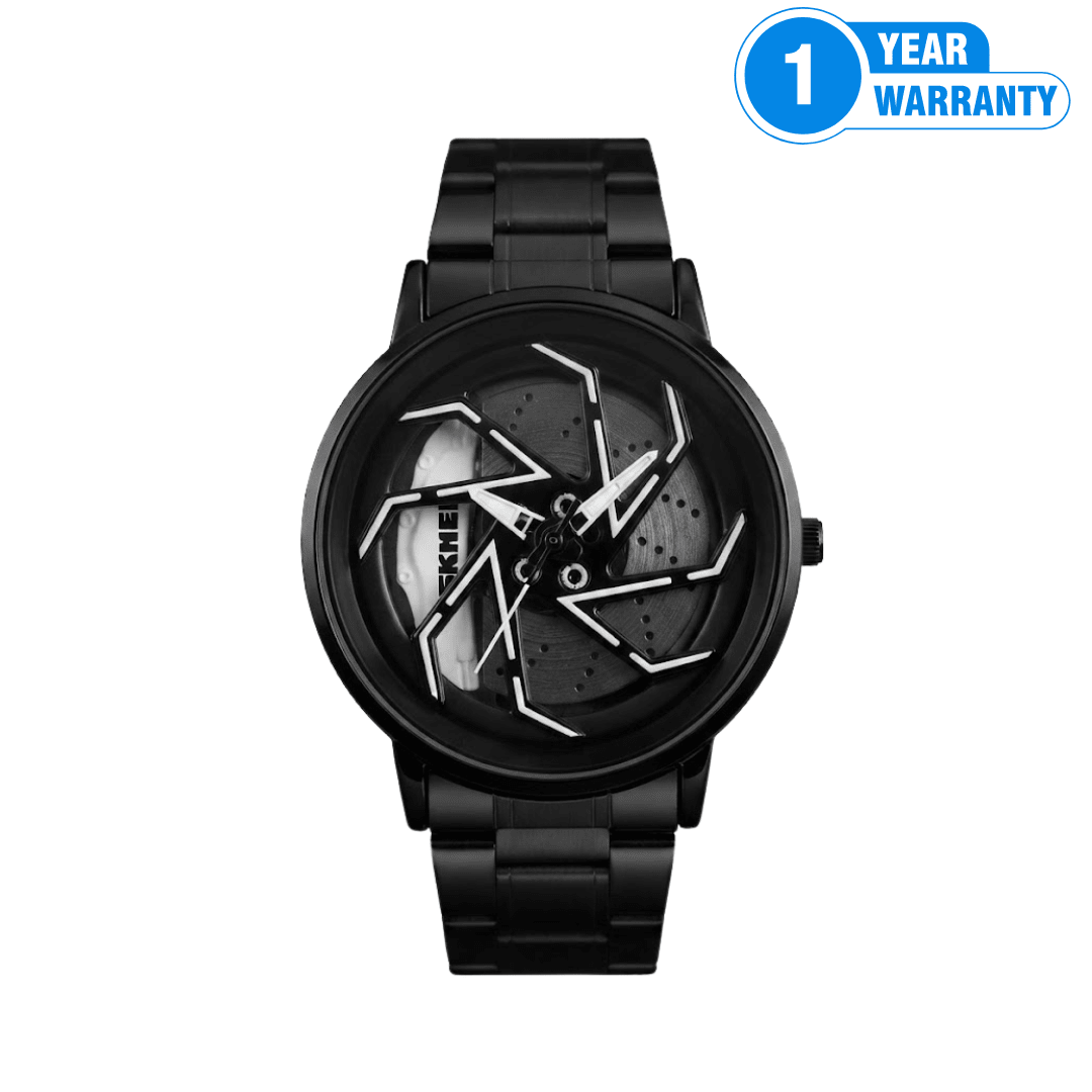 SKMEI 1787 Rotation Wheel Stainless Steel Watch - M019 - Beasymart