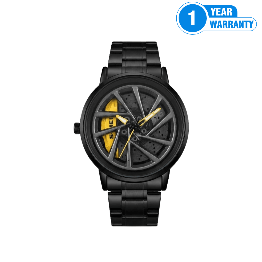 SKMEI 1787 Rotation Wheel Stainless Steel Watch - M020 - Beasymart