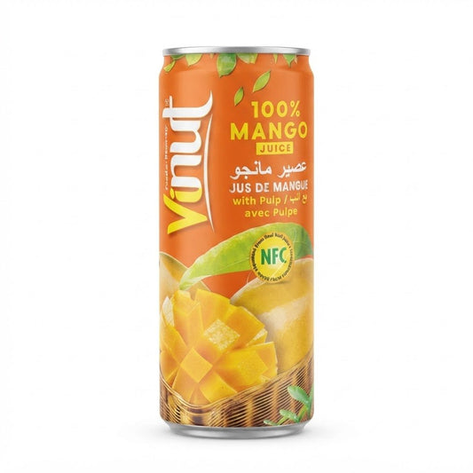 Vinut Mango Juice With Pulp 230ml - 3 Can - Beasymart