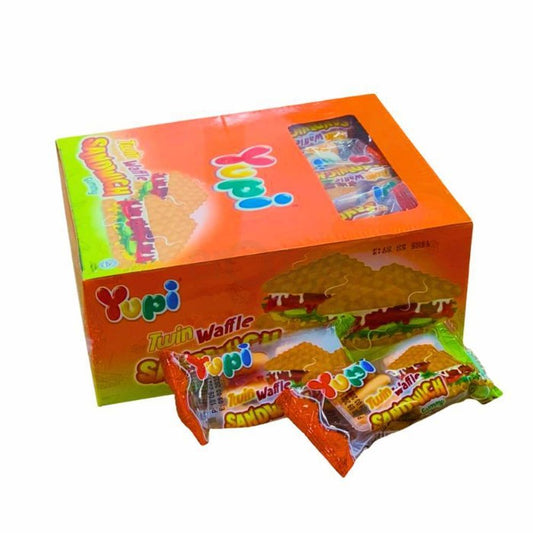 Yupi Twin Burger Gummy Candies Box/12pcs - Beasymart