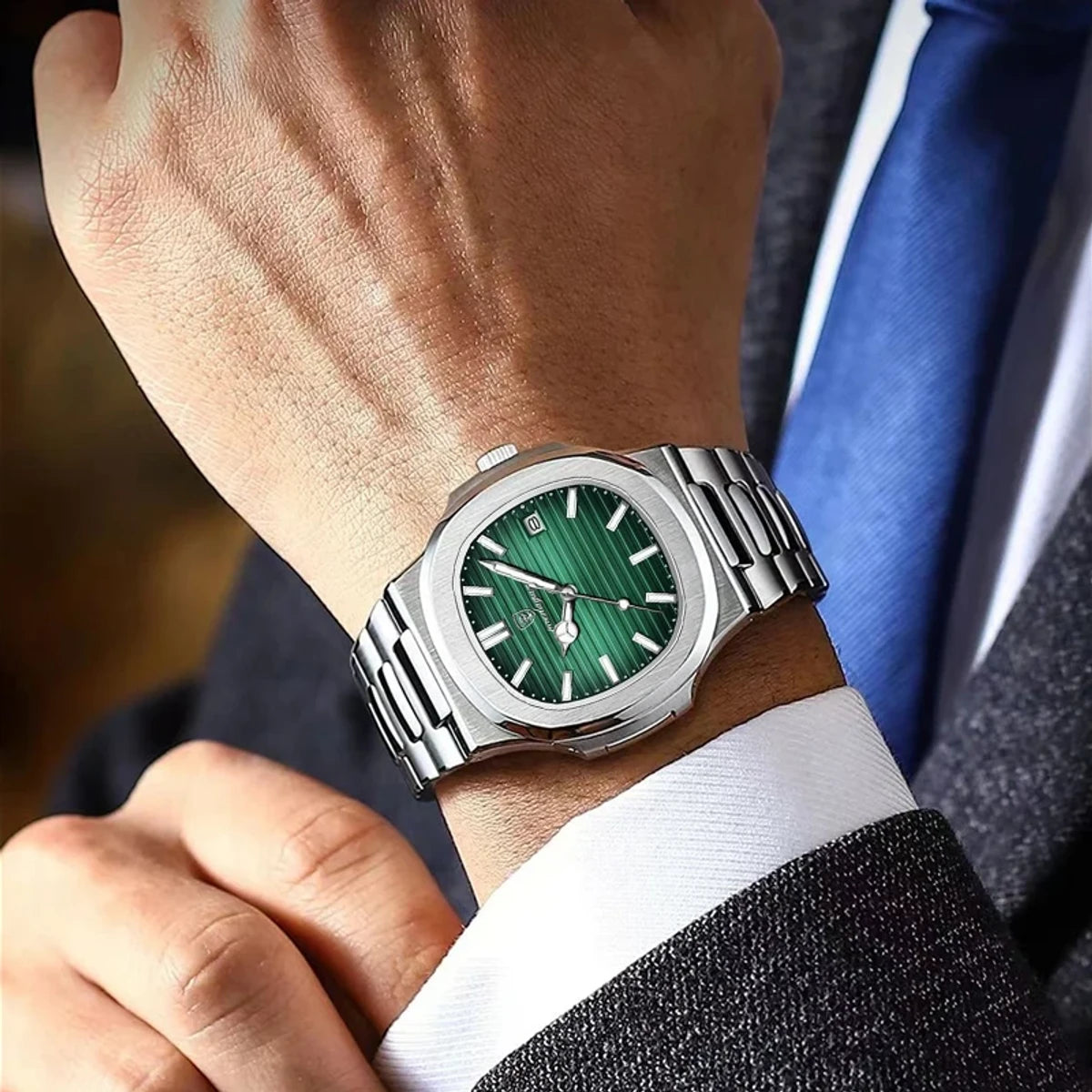 POEDAGAR 613 Business Quartz Luxury Watch -  M002