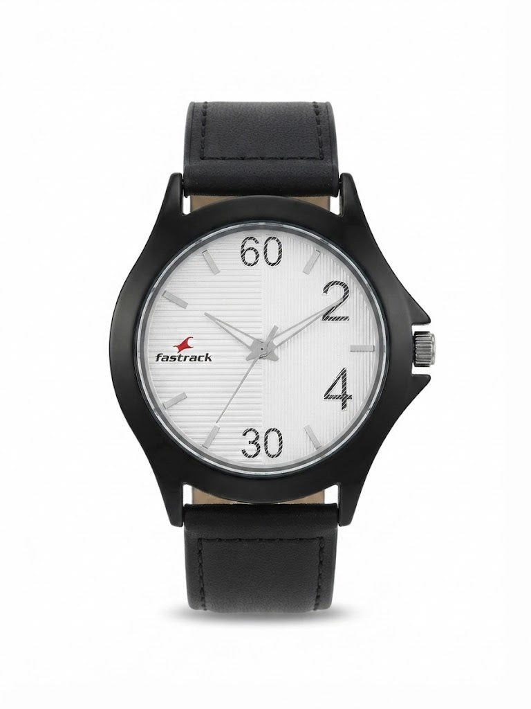 Fastrack Casual Quartz Analog White Dial Men's Watch - 010