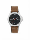 Fastrack Upgrades Quartz Analog Black Dial Leather Strap Watch for Men -  M011