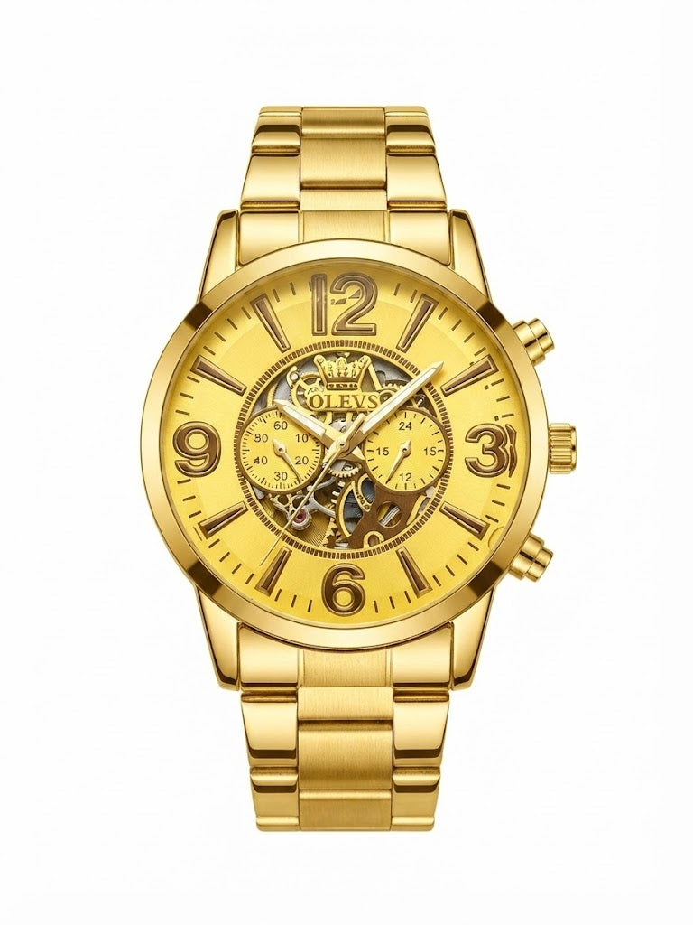 OLEVS all-gold fashion quartz wrist watch - M058