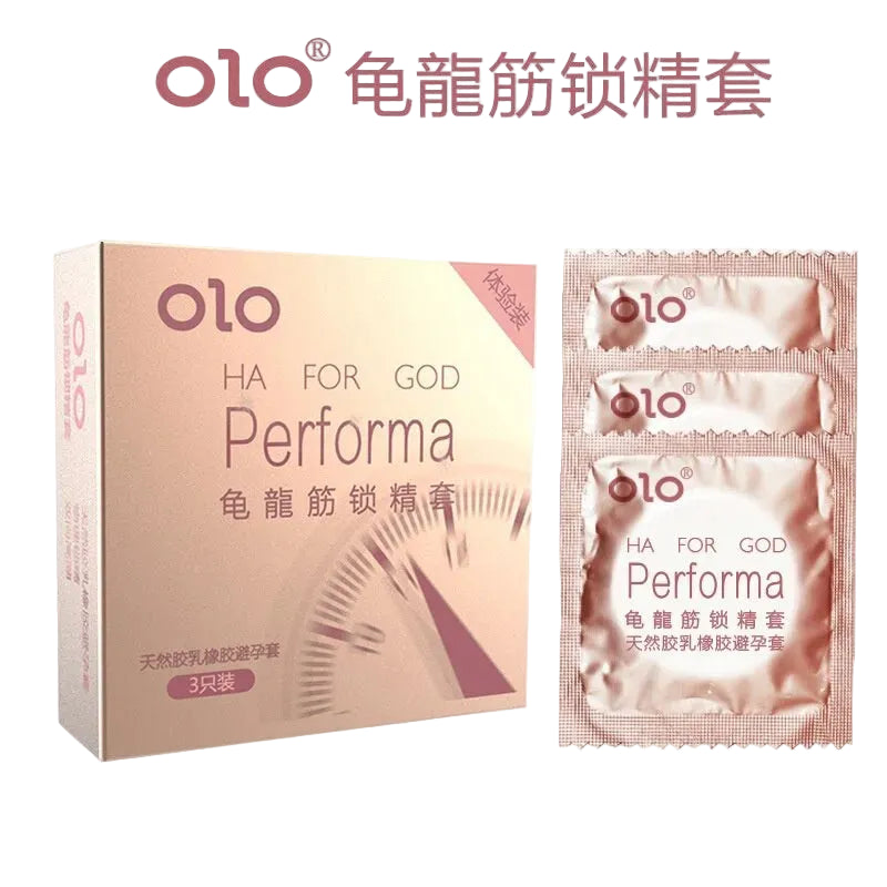 OLO Performa Turtle Dragon Tendon Hyaluronic Acid Condom 3 pieces pack buy online beasymart.com