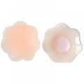 1 Pair Cool Reusable Self-Adhesive Silicone Pad Cover Pad Natural Color Nipple Stickers - Beasymart