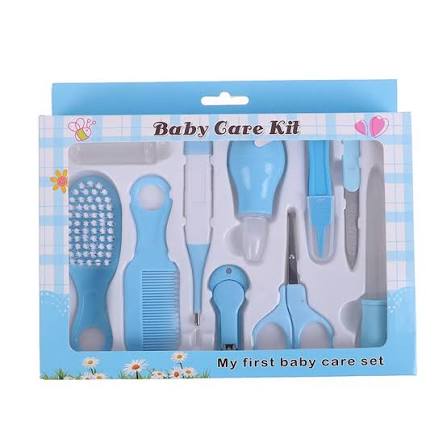10 Pcs New-born Baby Kids Health Care Kit Set ( Pink-Bule )
