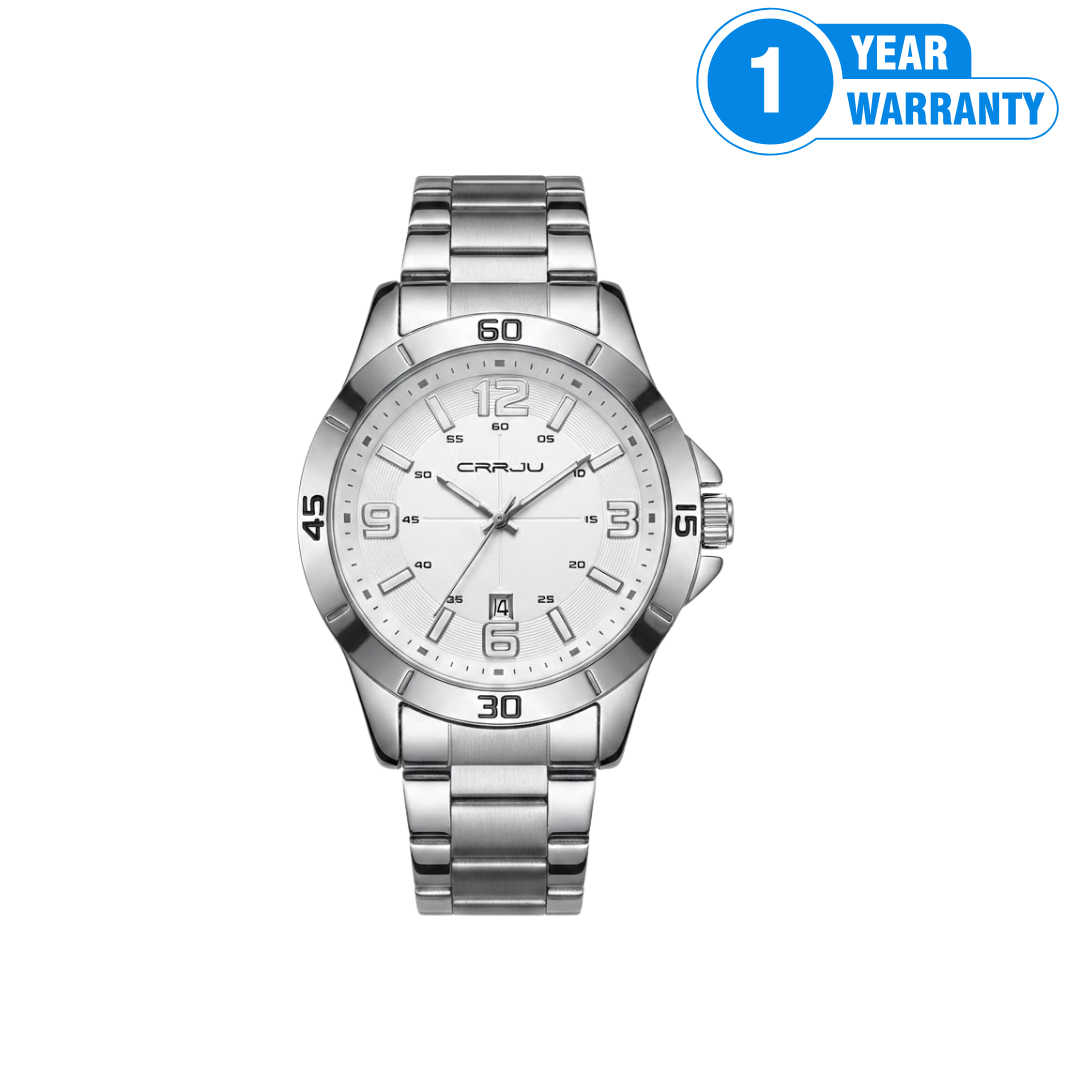 Silver-Toned  5003 Quartz Wristwatch