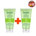 Simple Refreshing Facial Wash Kind To Skin Soap Free For All Skin Types 150ml 2pcs Combo Offer