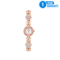 Women's Floral Bracelet Quartz Watch