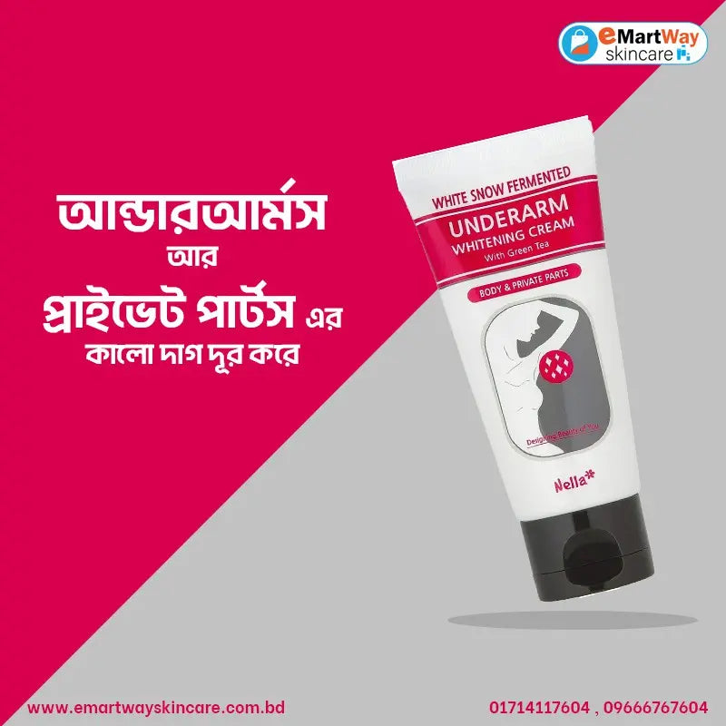 Nella White Snow Fermented Underarm Whitening Cream with Green Tea 50ml
