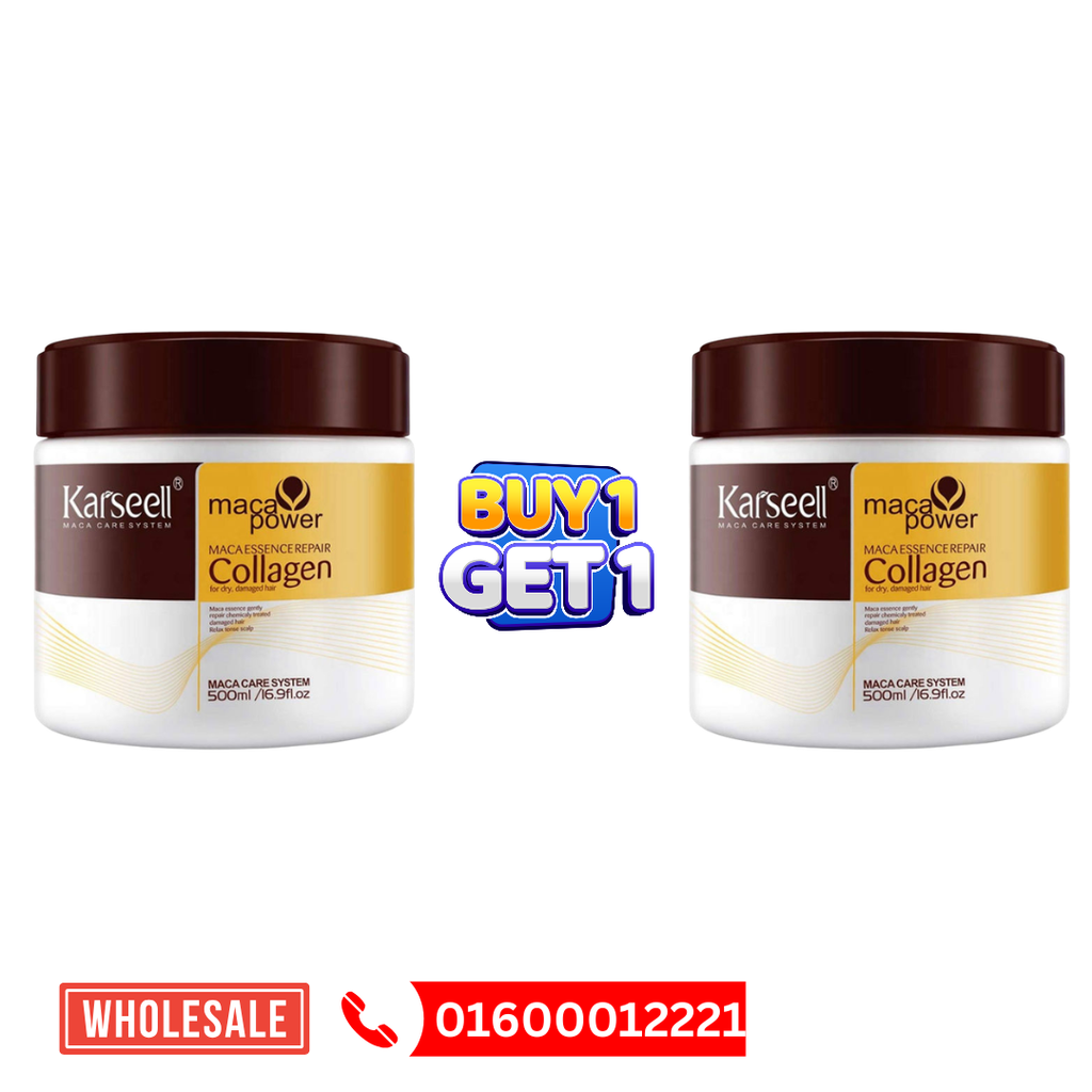 Karseell Collagen Hair Mask Collagen Hair Cream Treatment 500g (Buy 1 Get 1 Offer)