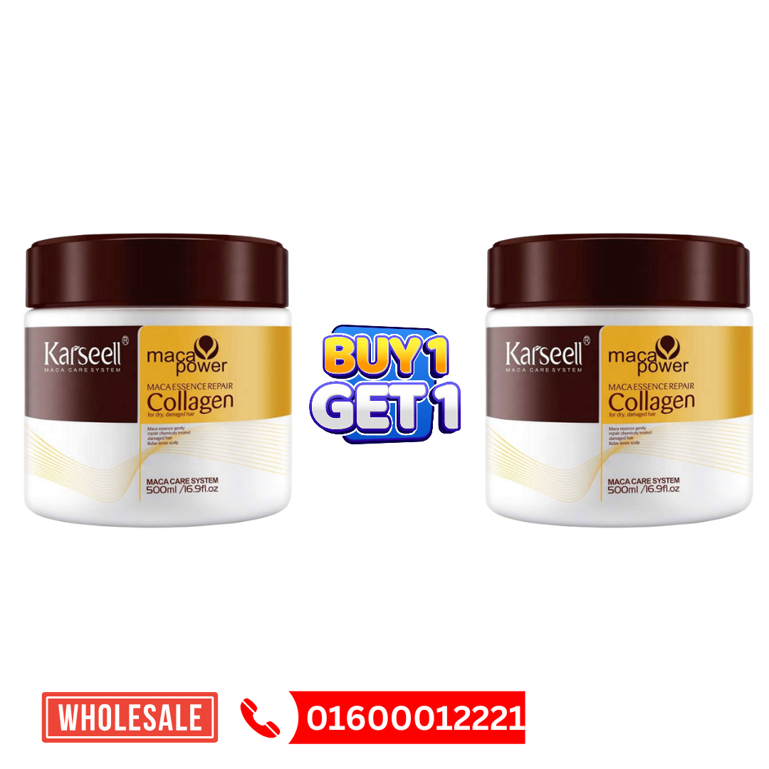 Karseell Collagen Hair Mask Collagen Hair Cream Treatment 500g (Buy 1 Get 1 Offer)