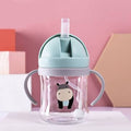 Baby Feeding Cup with Straw Children Learn Feeding Drinking Bottle Kids Training Cup with Straw