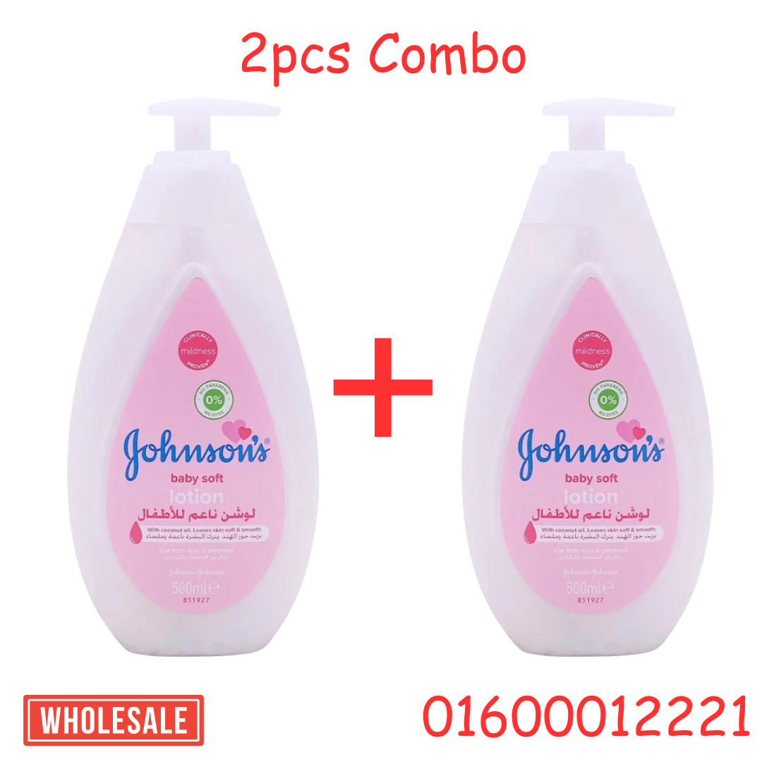 Johnsons Baby Lotion 500ml 2pcs Combo Offer