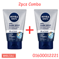 Nivea Men Dark Spot Reduction Face Wash Vitamin C Effect For Clean, Clear Skin 100ml 2pcs Combo