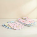 3 Piece Soft Cotton Elegant Stylish Bibs For Kids Infant Feeding Drool Catcher Washable Absorbent