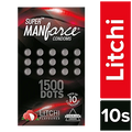 Manforce 1500 Dots Litchi Flavor Condom 10's Pack