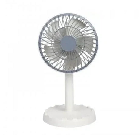 Joy Super JY-2218 Professional Rechargeable Portable Mini Table Fan Strong Wind Left to Right Oscillating Angle 45 Degrees - AC/DC
