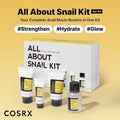 Cosrx All About Snail Kit 4 Step Gift Set (Cleanser 20ml, Power Essence 30ml, Peptide Eye Cream 5ml & All In One Cream 20g)
