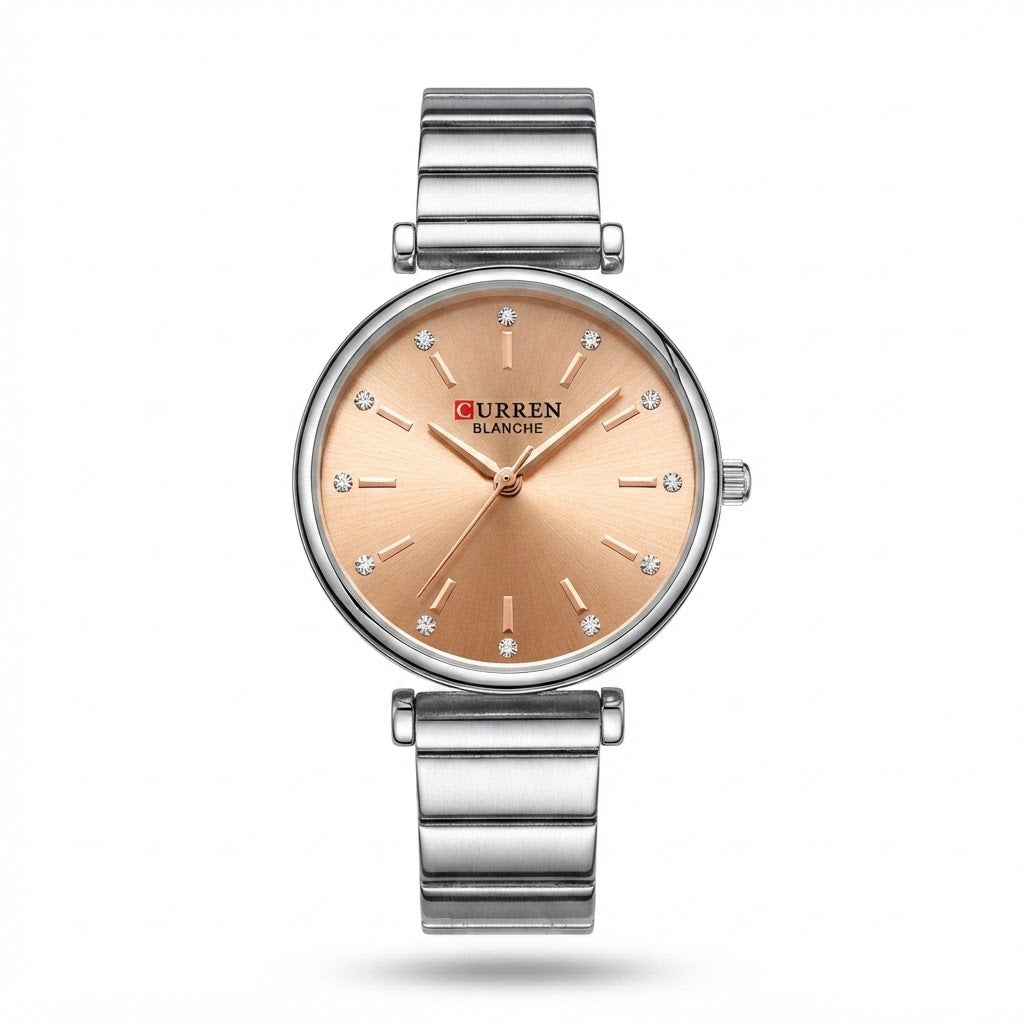 CURREN Blanche 9081 Stainless Steel Analog Watch for Women.