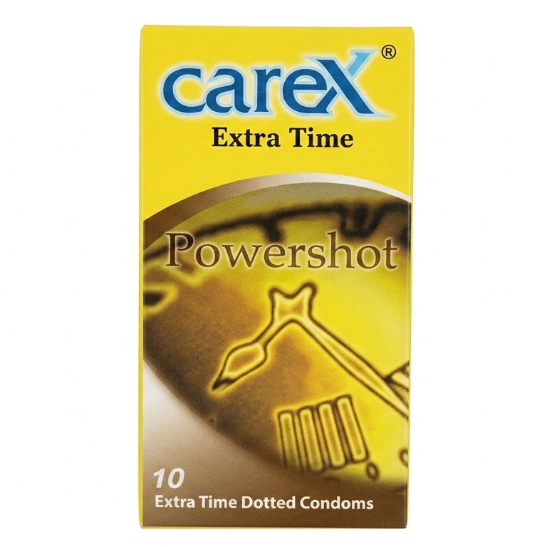 Carex Powershot Extra Time Condoms - 10Pcs Pack
