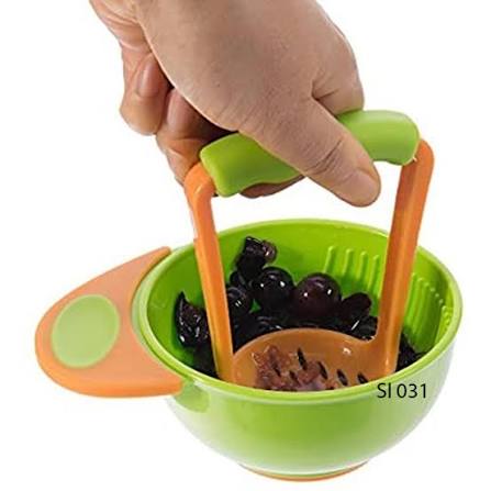 Baby Food Masher and Serve Bowl Set - 1 PCS