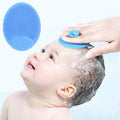 Baby Silicone shampoo brush comb to remove fetal dirt comb newborn to remove fetal tinea -2pcs