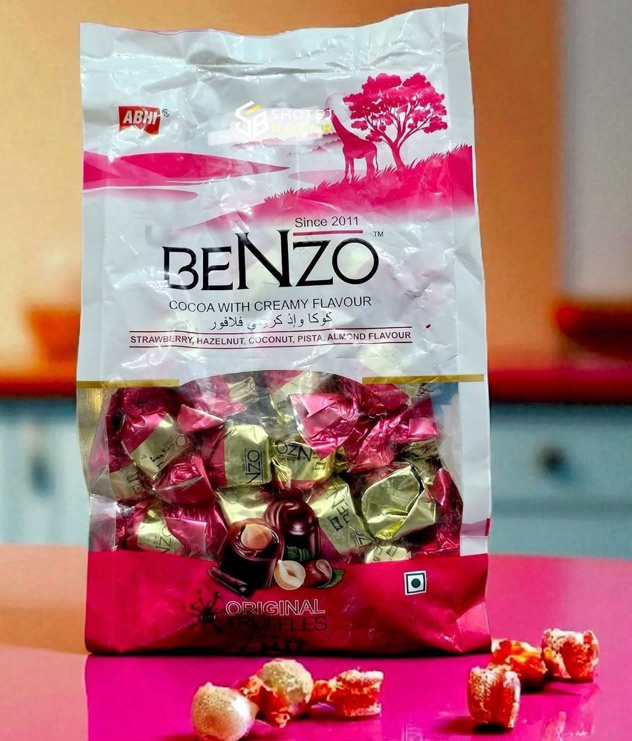 Benzo cocoa chocolate 750 gm with creamy
