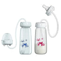 BornBL 6 Month+ Hands Free PP Baby Feeding Bottle with Tube Anti-Colic Nursing System, Bpa Free
