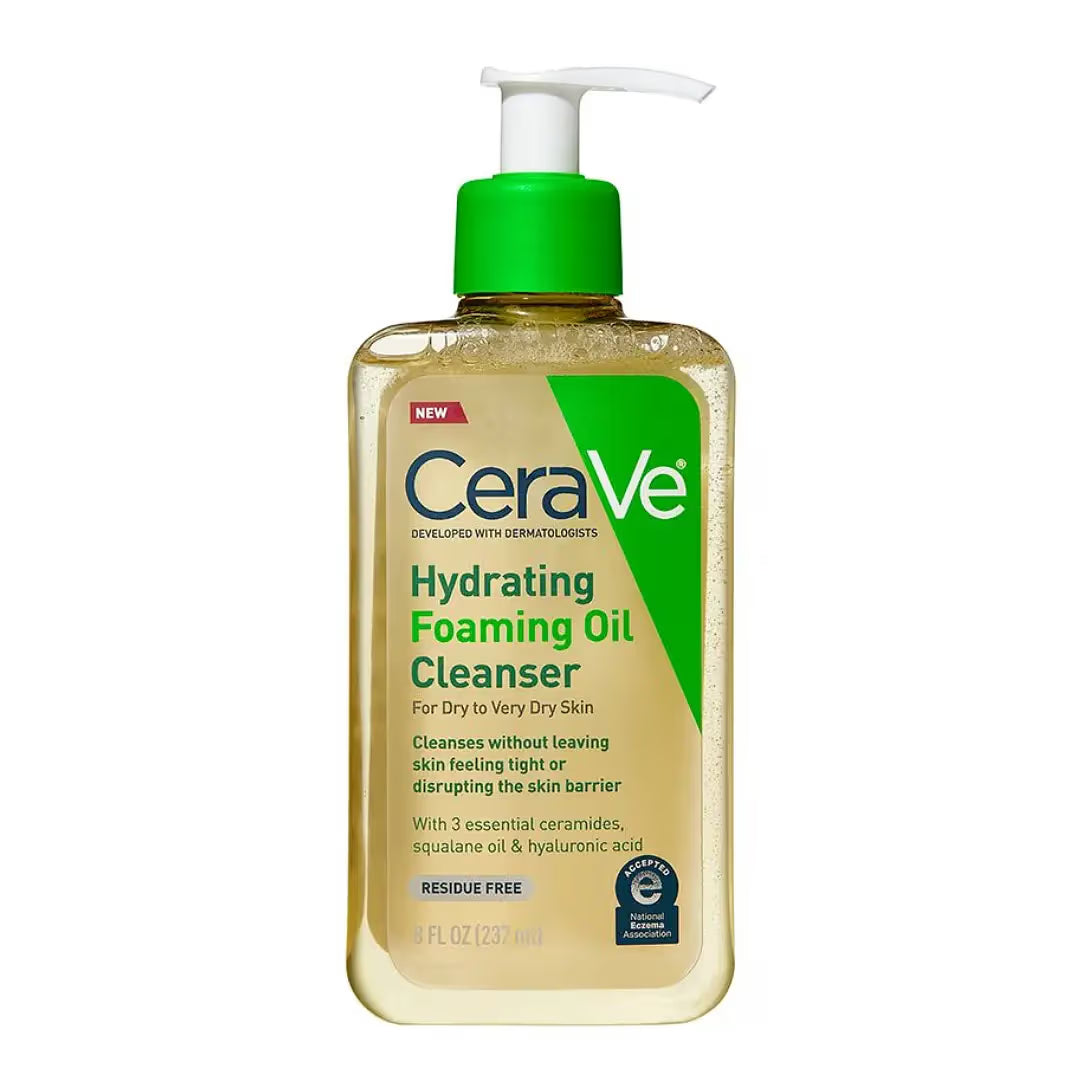 CeraVe Hydrating Foaming Oil Cleanser (237ml) | The Best Hydrating Cleanser