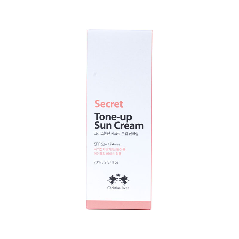 Christian Dean Secret Tone Up Sun Cream SPF 50+ 70ml, Brightening and Protecting Sunscreen ( Made In China)
