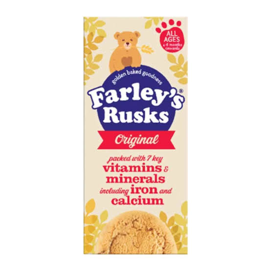 Farley's Rusks Original Baby Food Snacks Biscuits (6+ Months) 150g