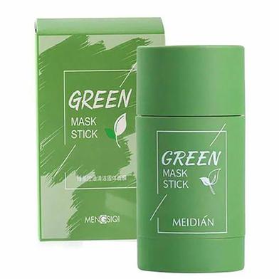 Green Tea Face Mask Stick – Natural Organic Clay Mask for Oil Control, Moisturizing, Brightening, and Acne Removal, 40g