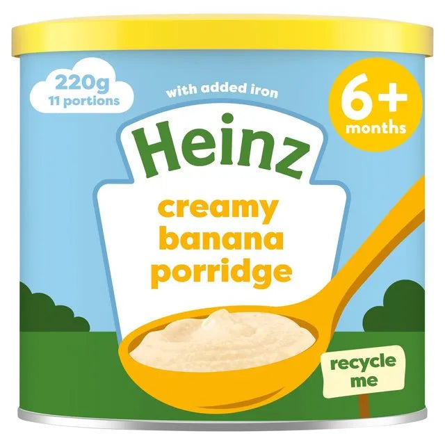 Heinz First Steps Breakfast Creamy Banana Porridge Baby Food 6+ Months, UK