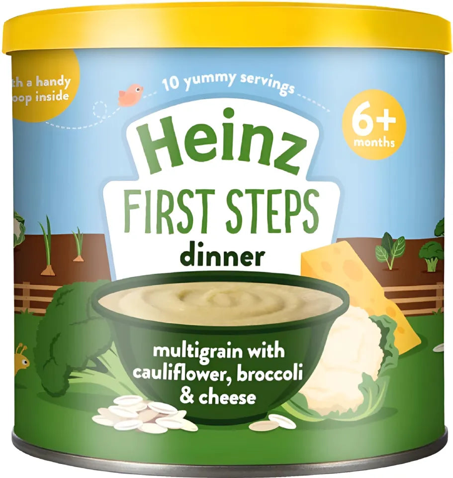 Heinz First Steps Multigrain with Cauliflower, Broccoli and Cheese 6 months + 200g Uk