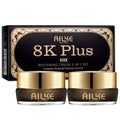 Ailke Boost Luster 8k Plus 20x Whitening Cream 2 in 1 Set Contains Powerful Natural Extracts Day & Night Cream