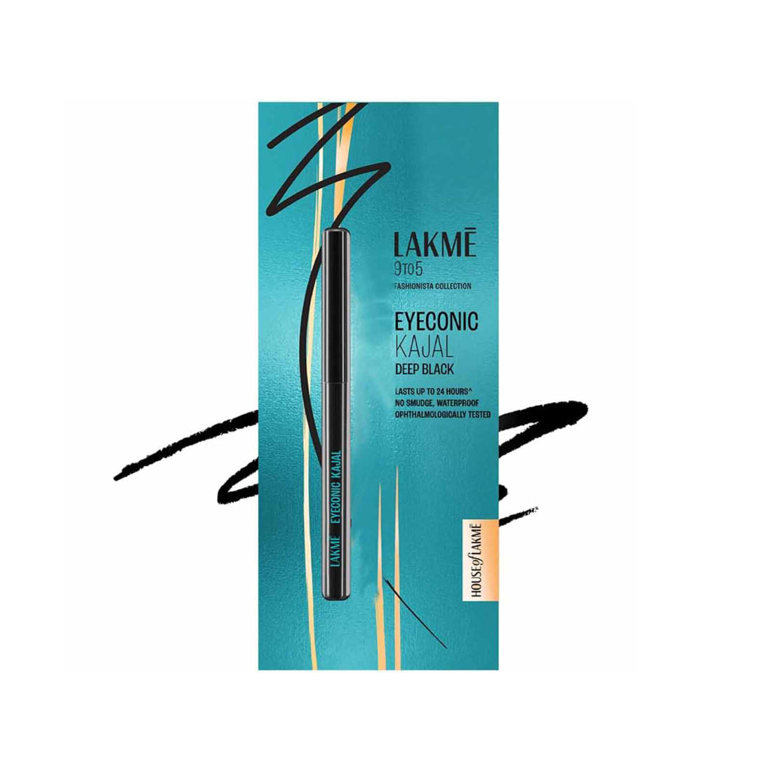 Lakme Eyeconic Kajal- Deep Black - 0.35gm