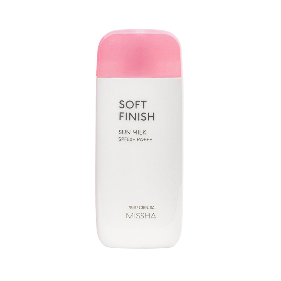Missha All Around Safe Block Soft Finish Sun Milk SPF 50+ PA+++ 70ml Lightweight Sunscreen(Made In China)