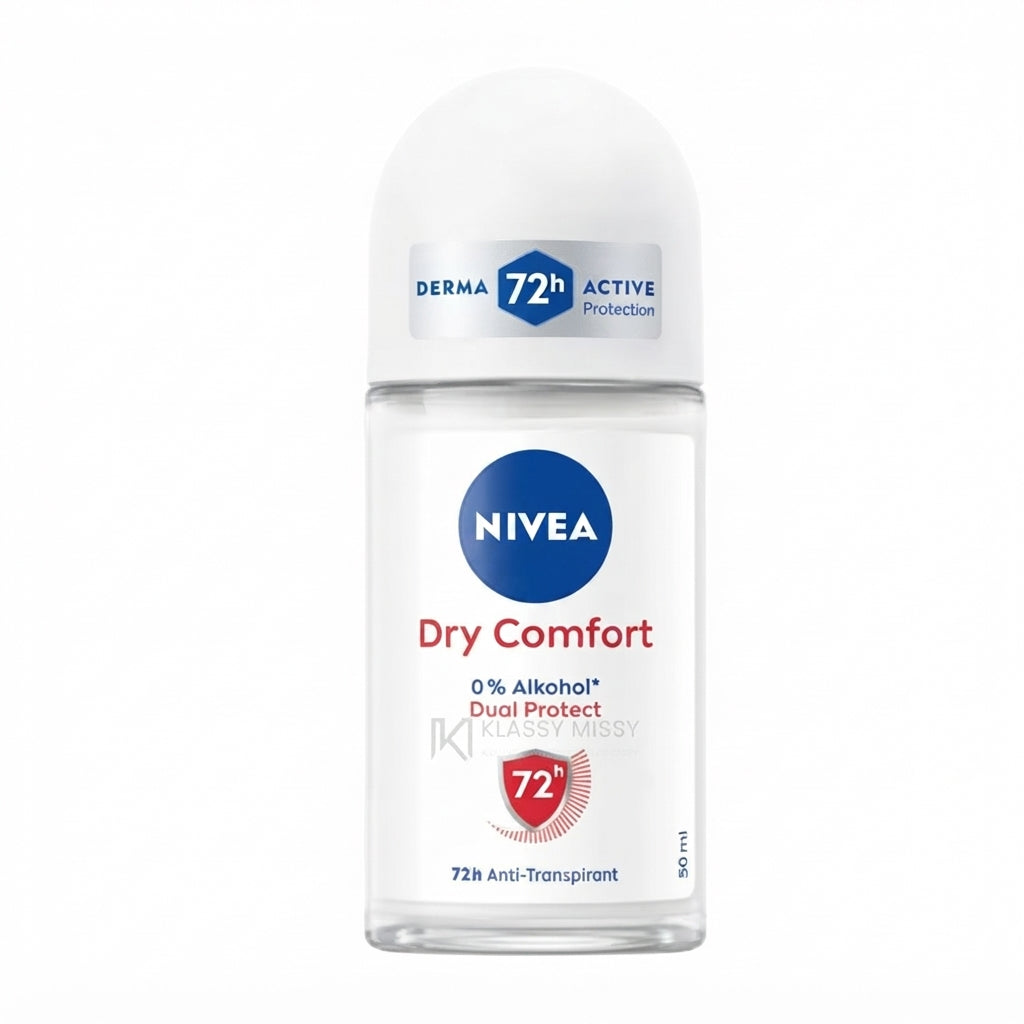 NIVEA 72h Dry Comfort Anti-Perspirant Roll-On 50ml - 72H Sweat & Odour Protection