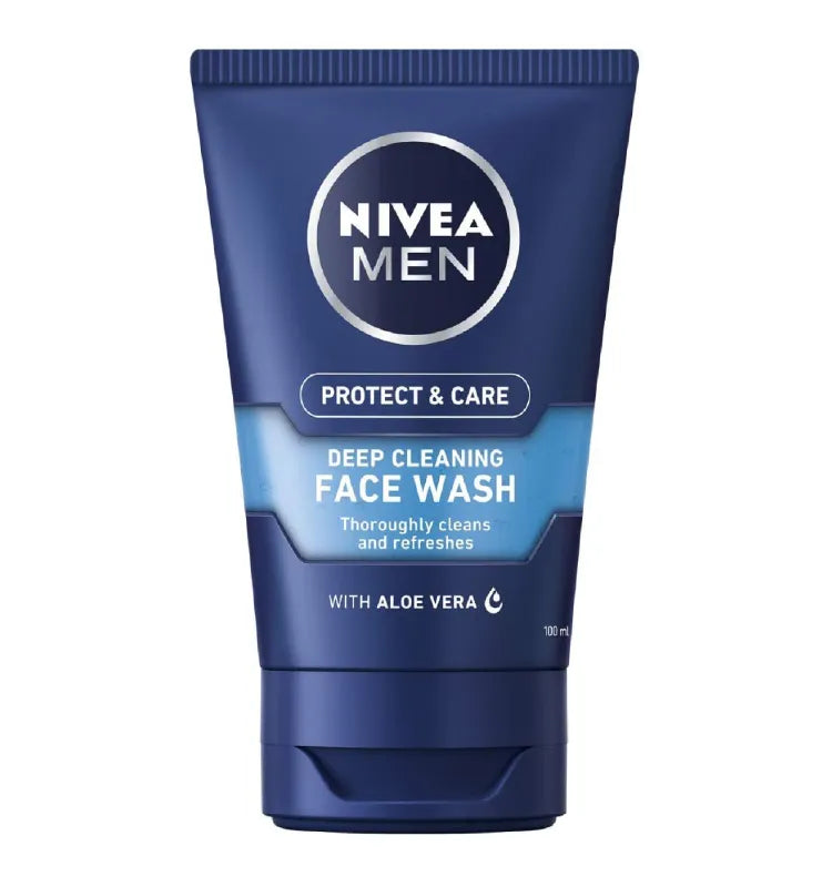 NIVEA MEN Protect & Care Deep Cleaning Face Wash, 100 ml