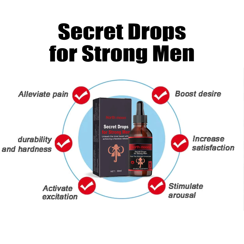 NORTH MOON Male Secret Drops Man Happily Dropfor Improve Energyn Easy To Use Strong Secret Drops 30ml