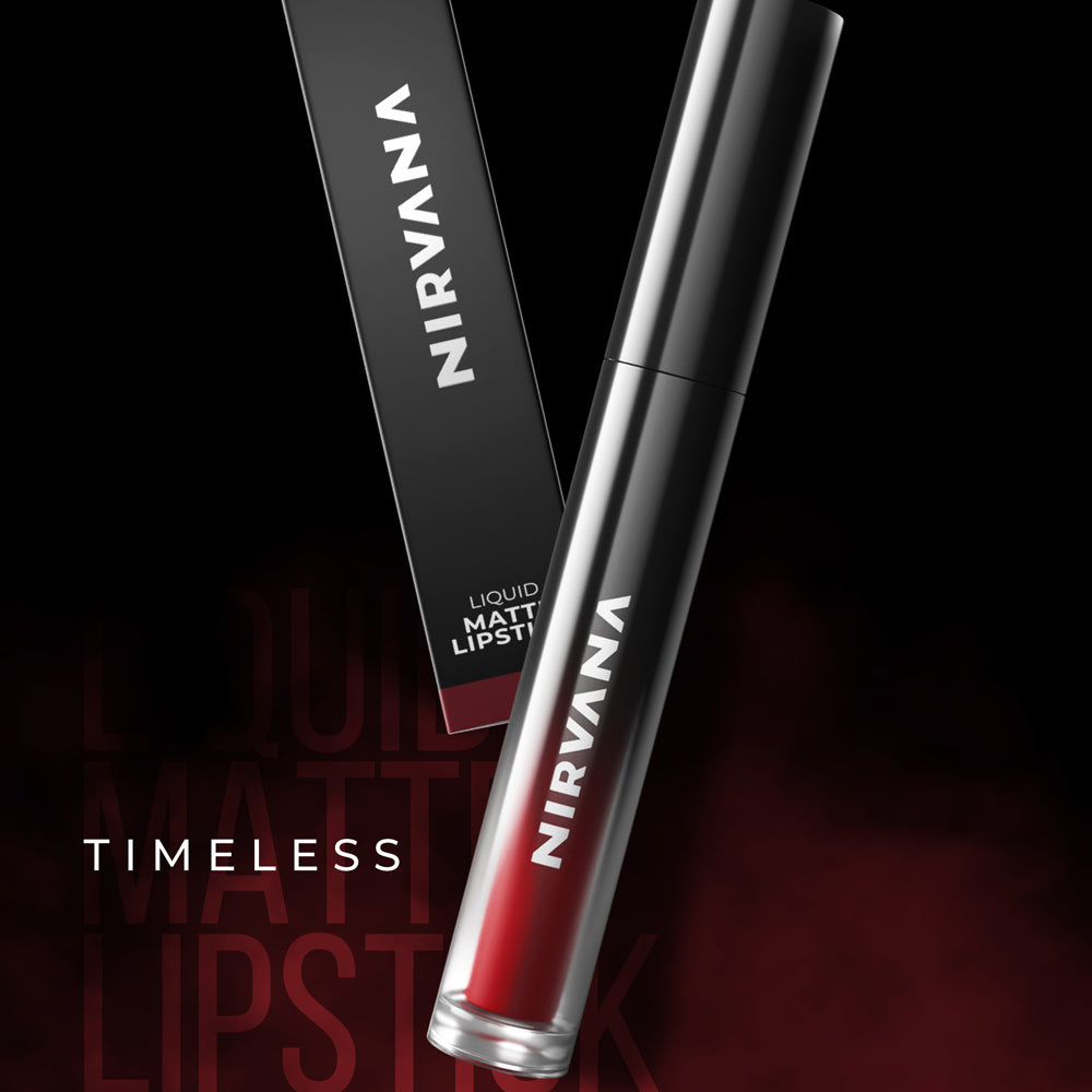 Timeless Lipstick Set ( Nirvana Color Liquid Matte Lipstick - Timeless L02 + wet n wild MegaLast Liquid Catsuit Matte Lipstick - Give Me Mocha)
