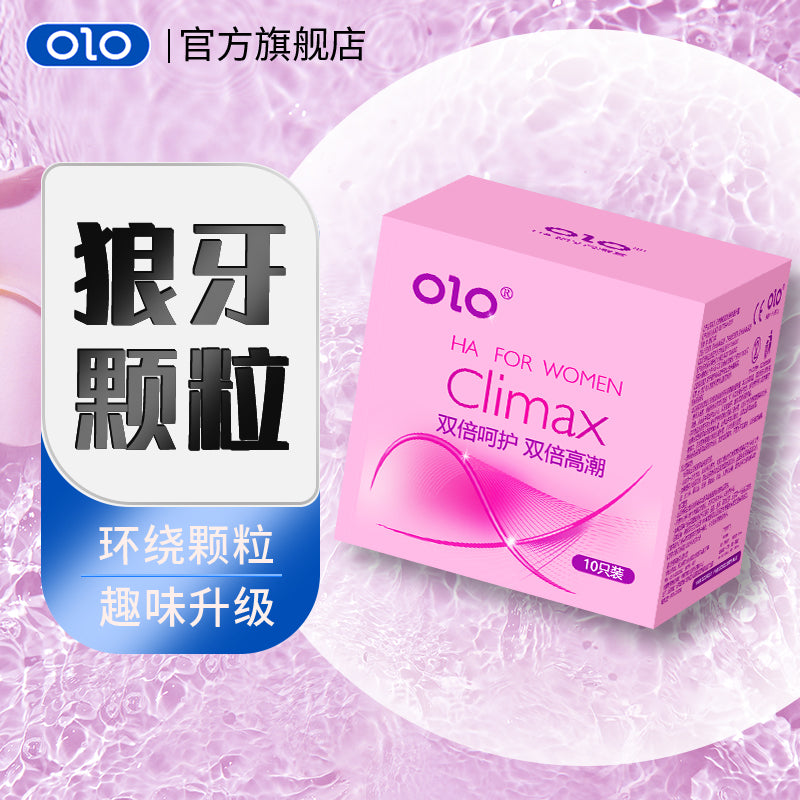 OLO 001 Upgraded Version Condom Climax Anatomic Long Lasting Dotted Hyaluronic Acid 10’s